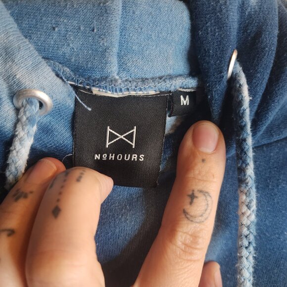 Blue Psychedelic Mushroom Hoodie Unisex Size M - Picture 4 of 5